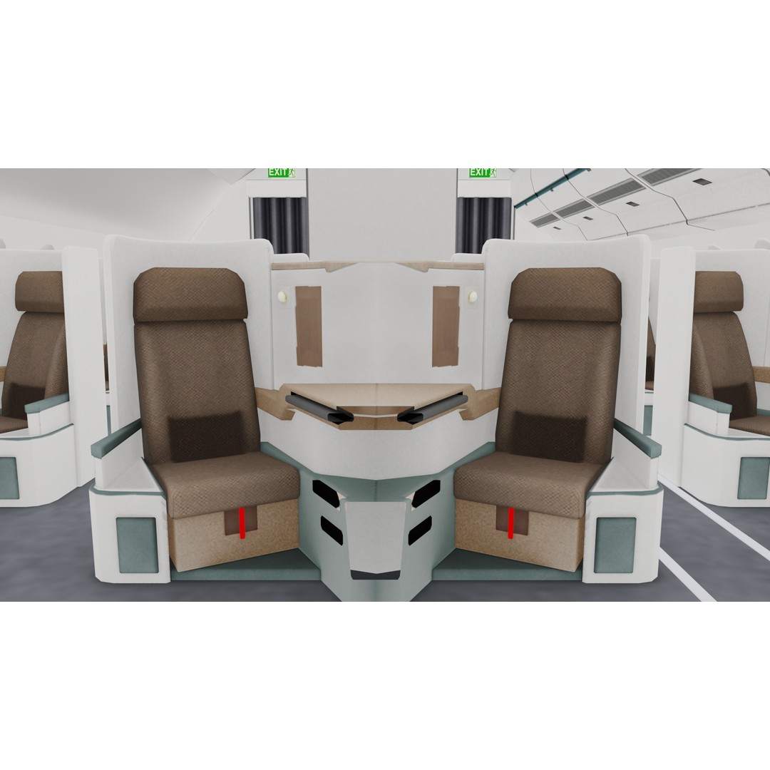 Airbus A380 3D Model – Ultra Realistic Aircraft with Full Interior - View 13