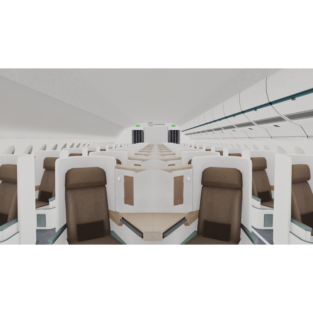 Airbus A380 3D Model – Ultra Realistic Aircraft with Full Interior - View 14
