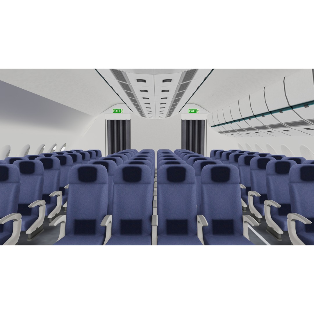 Airbus A380 3D Model – Ultra Realistic Aircraft with Full Interior - View 17