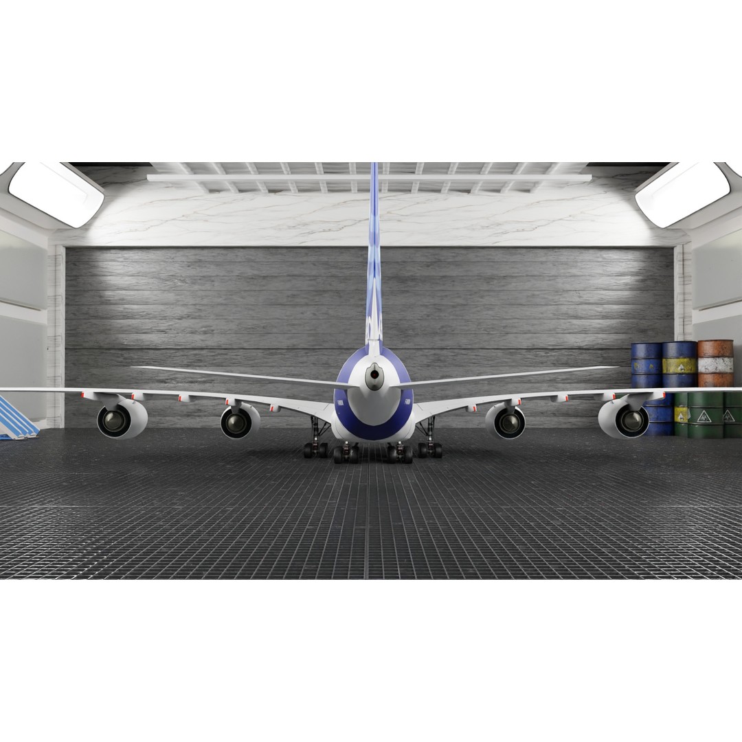 Airbus A380 3D Model – Ultra Realistic Aircraft with Full Interior - View 23