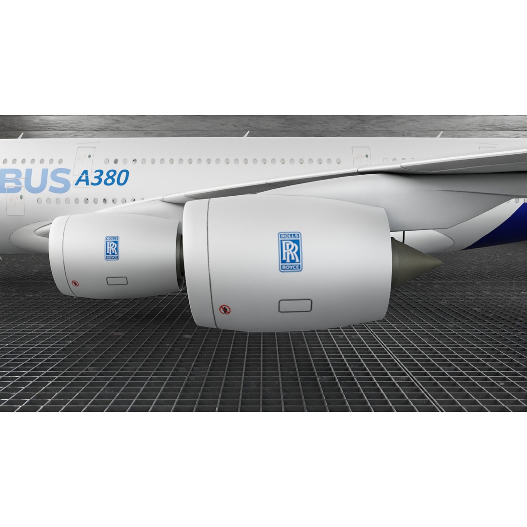 Airbus A380 3D Model – Ultra Realistic Aircraft with Full Interior - View 29