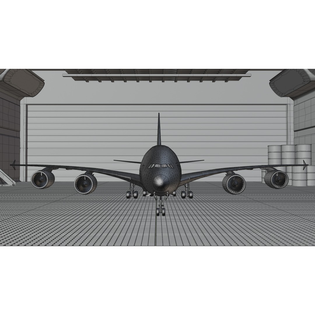 Airbus A380 3D Model – Ultra Realistic Aircraft with Full Interior - View 31