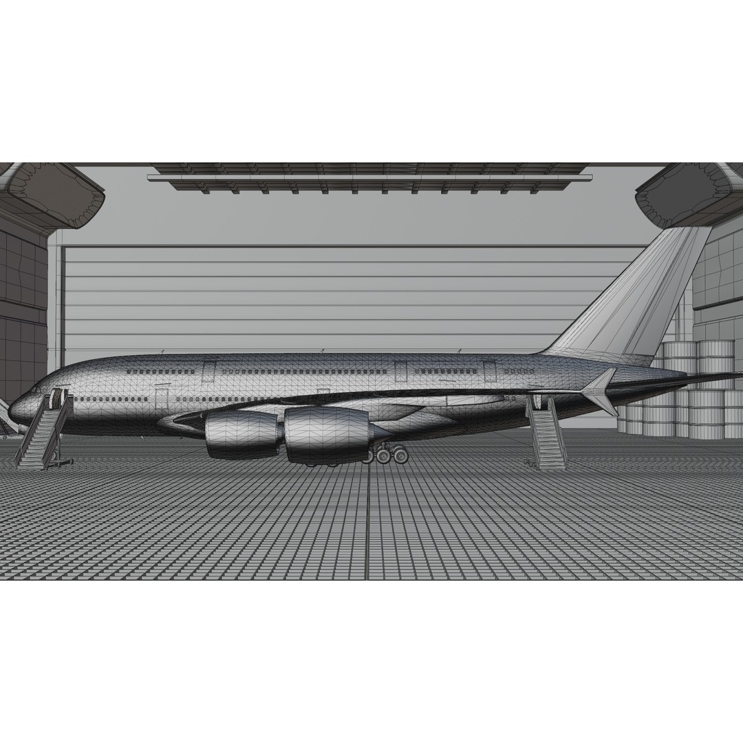 Airbus A380 3D Model – Ultra Realistic Aircraft with Full Interior - View 33