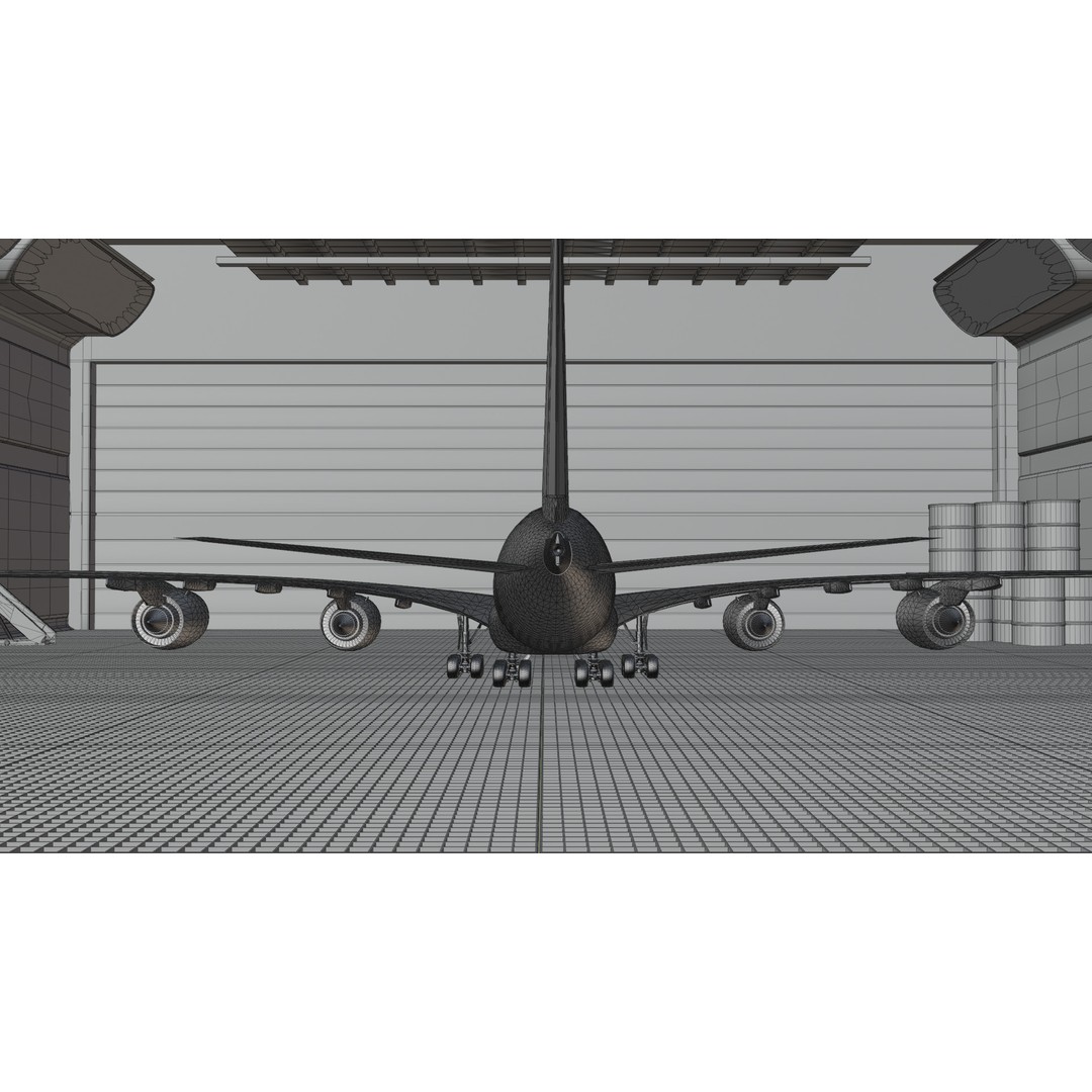 Airbus A380 3D Model – Ultra Realistic Aircraft with Full Interior - View 34