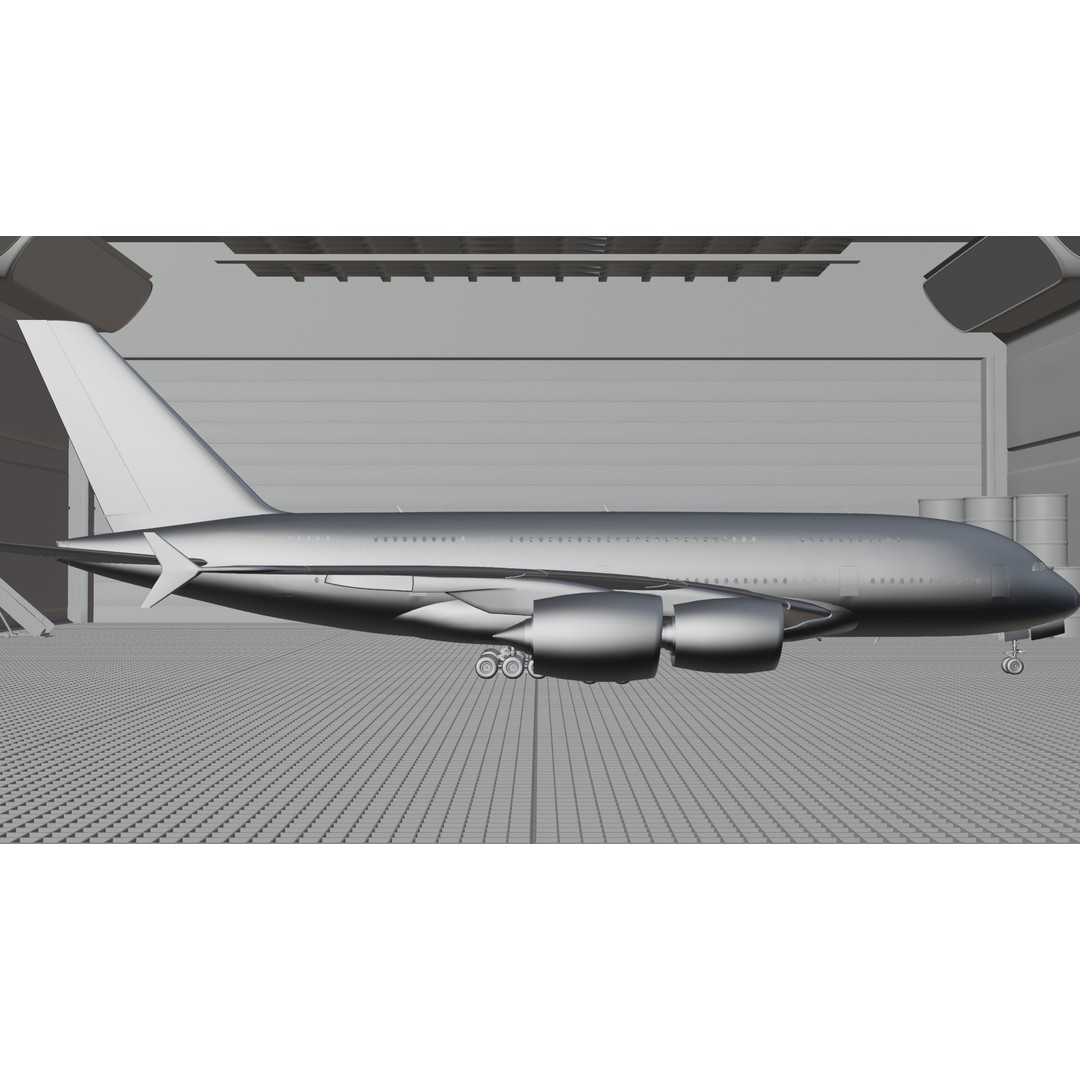 Airbus A380 3D Model – Ultra Realistic Aircraft with Full Interior - View 36