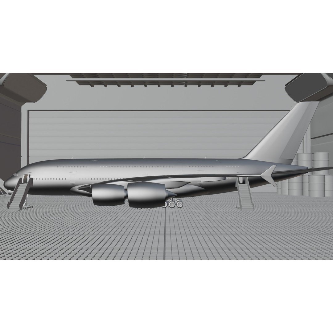 Airbus A380 3D Model – Ultra Realistic Aircraft with Full Interior - View 37