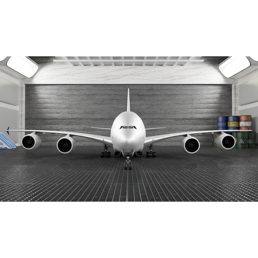 Airbus A380 3D Model – Ultra Realistic Aircraft with Full Interior - View 4