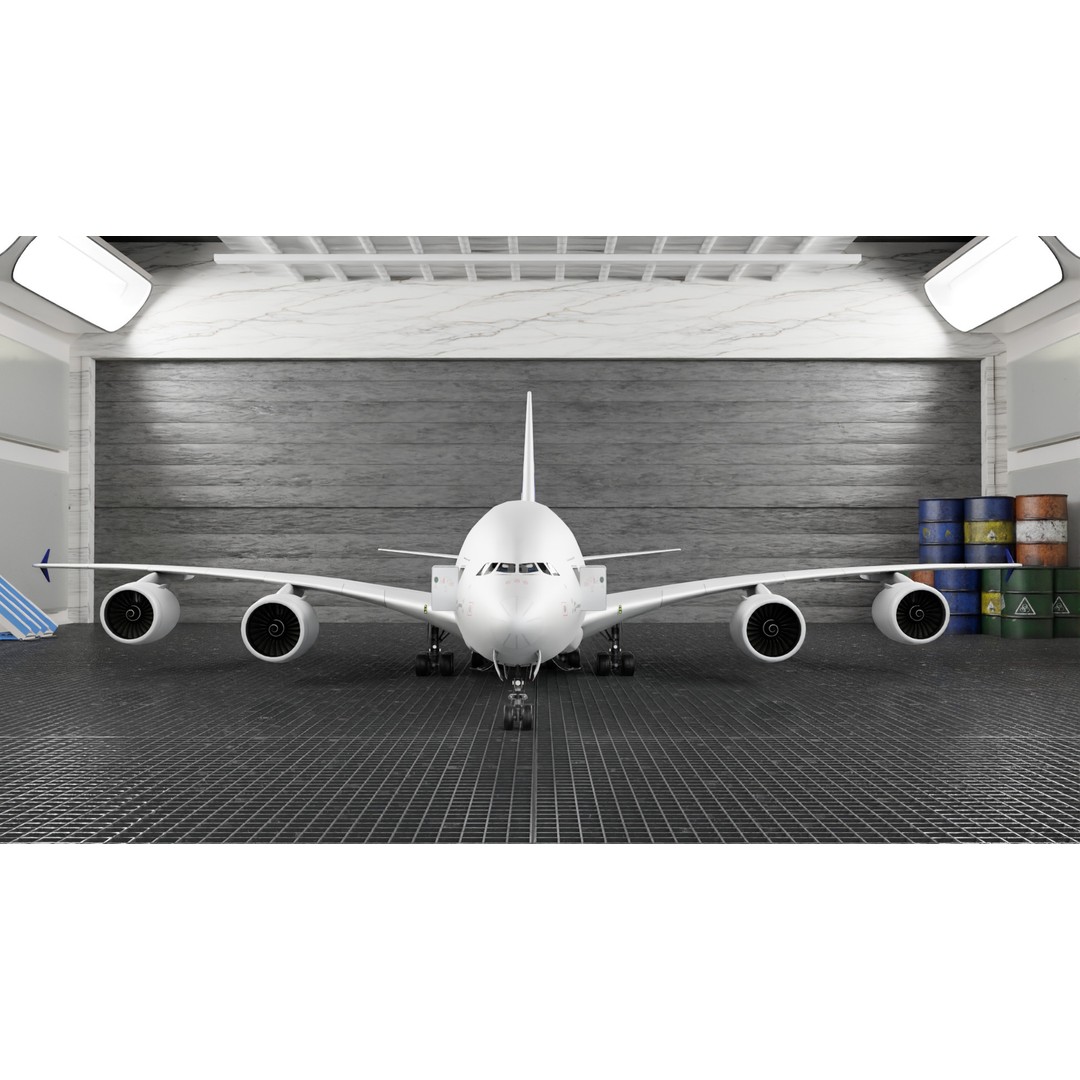 Airbus A380 3D Model – Ultra Realistic Aircraft with Full Interior - View 5