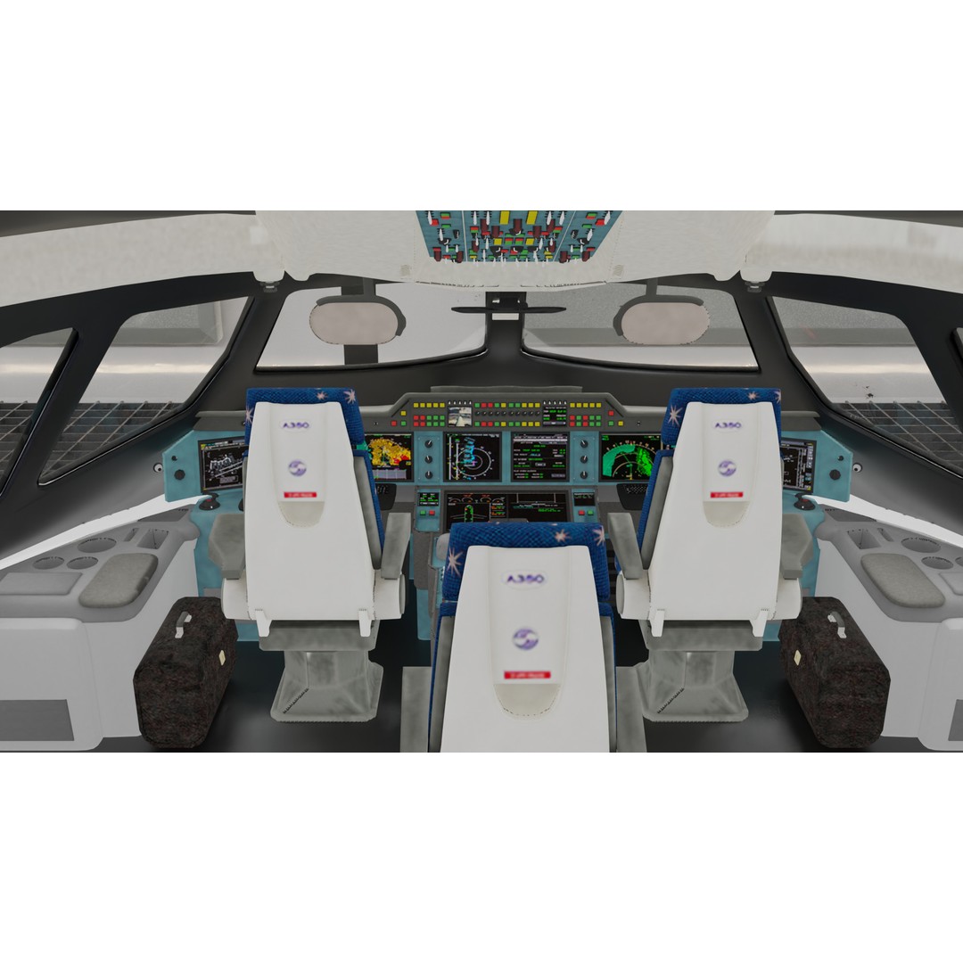 Airbus A380 3D Model – Ultra Realistic Aircraft with Full Interior - View 9