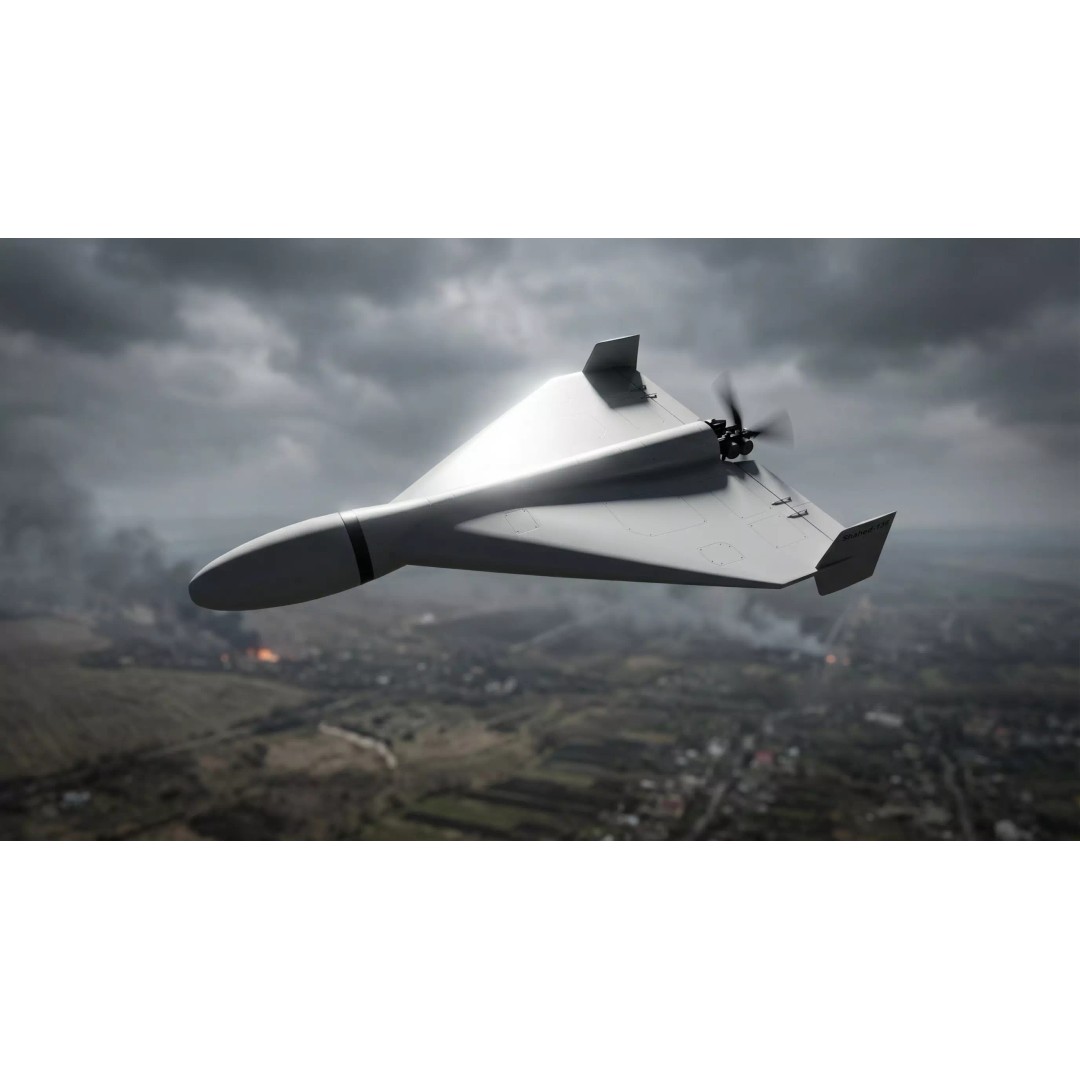 Shahed-136 Drone 3D Model – Low Poly Game Ready Asset, FBX, OBJ - View 3