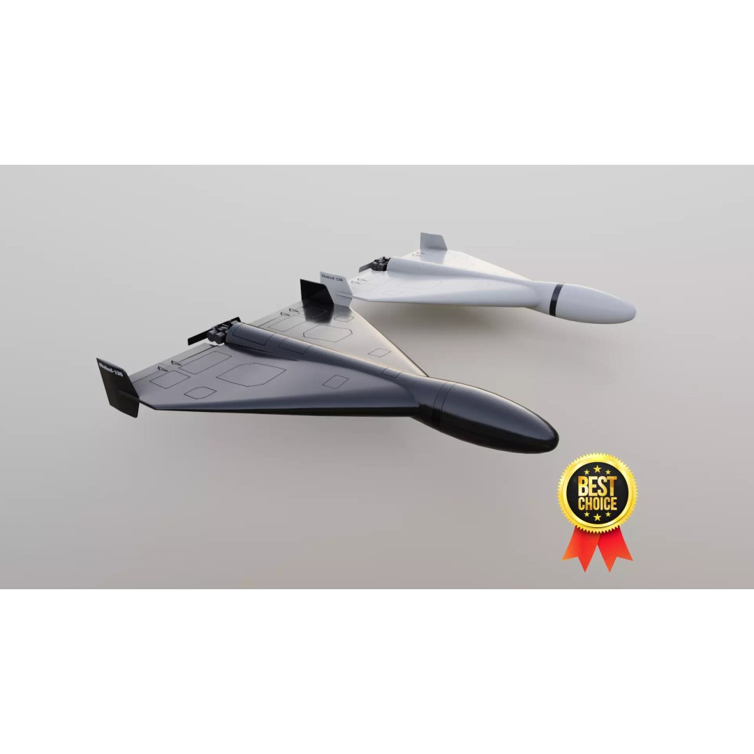 Shahed-136 Drone 3D Model – Low Poly Game Ready Asset, FBX, OBJ - View 6