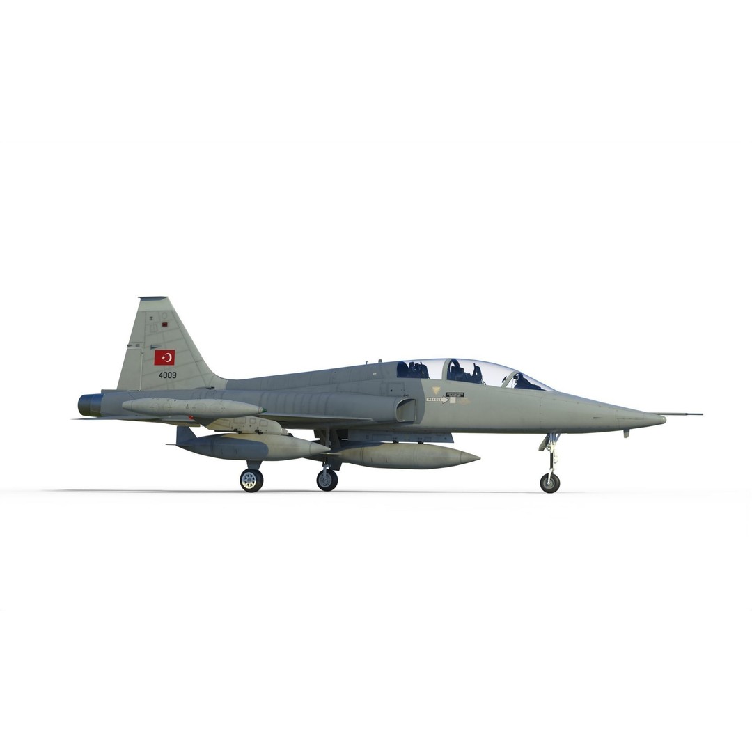 F-5B Freedom Fighter 3D Model – PBR Game-Ready Aircraft, FBX - View 17