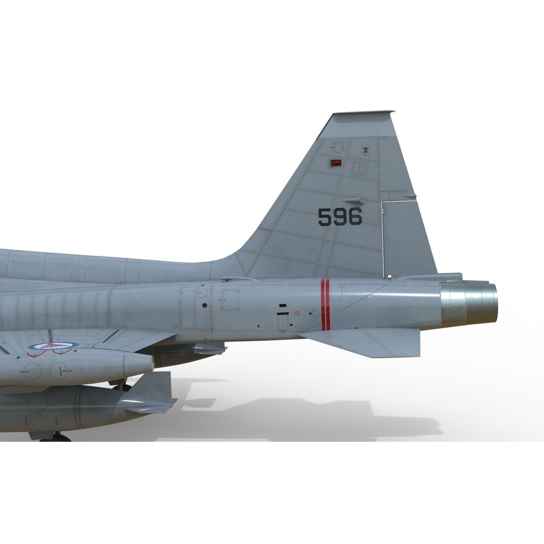 F-5B Freedom Fighter 3D Model – PBR Game-Ready Aircraft, FBX - View 21