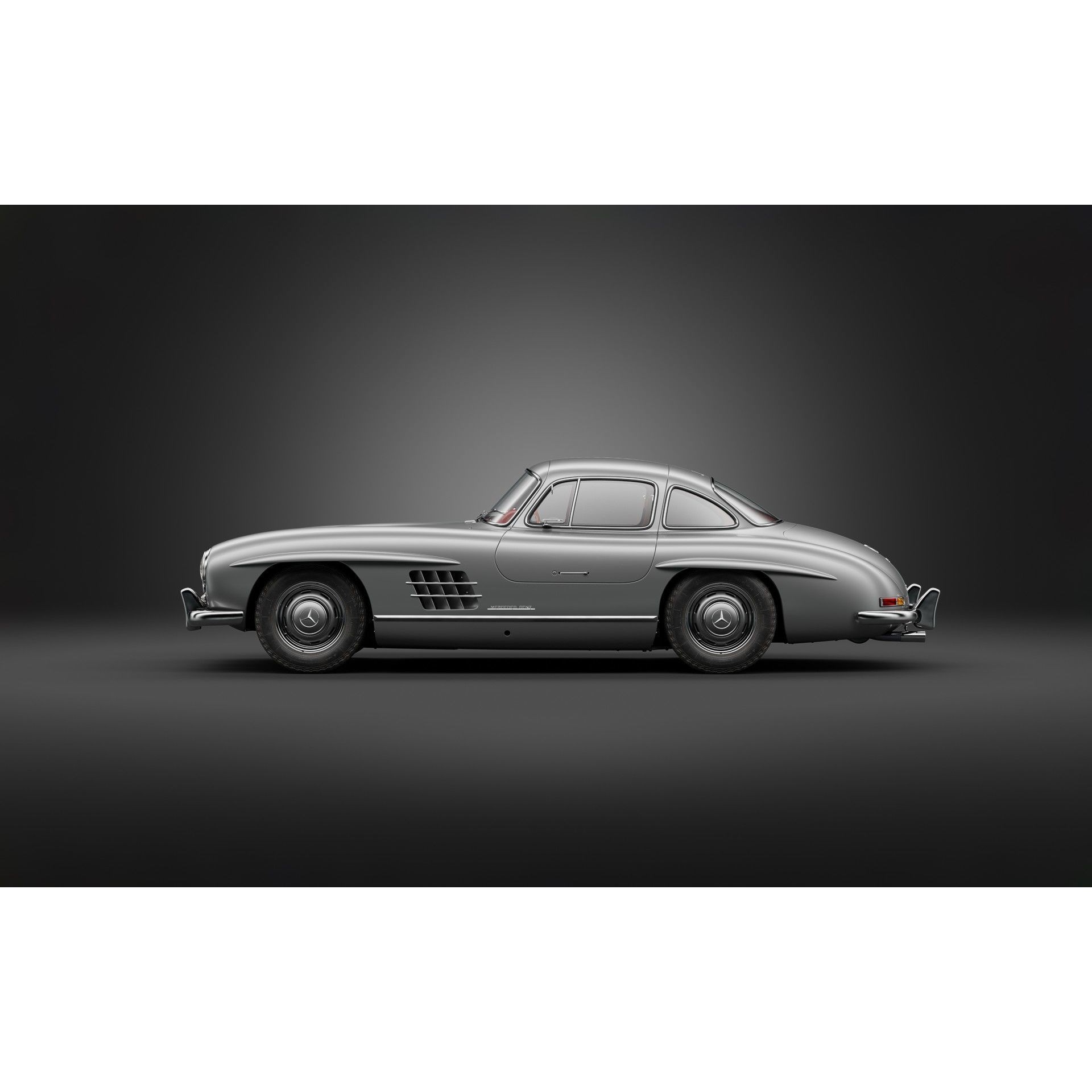 1954 Mercedes 300SL - High-Poly Game-Ready 3D Model - View 9