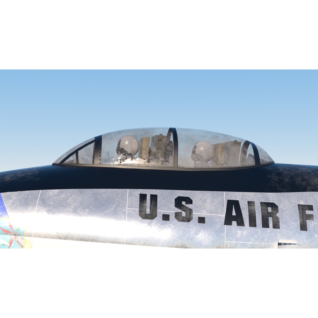 B-47E Stratojet 3D Model – High Poly Military Aircraft, FBX - View 11