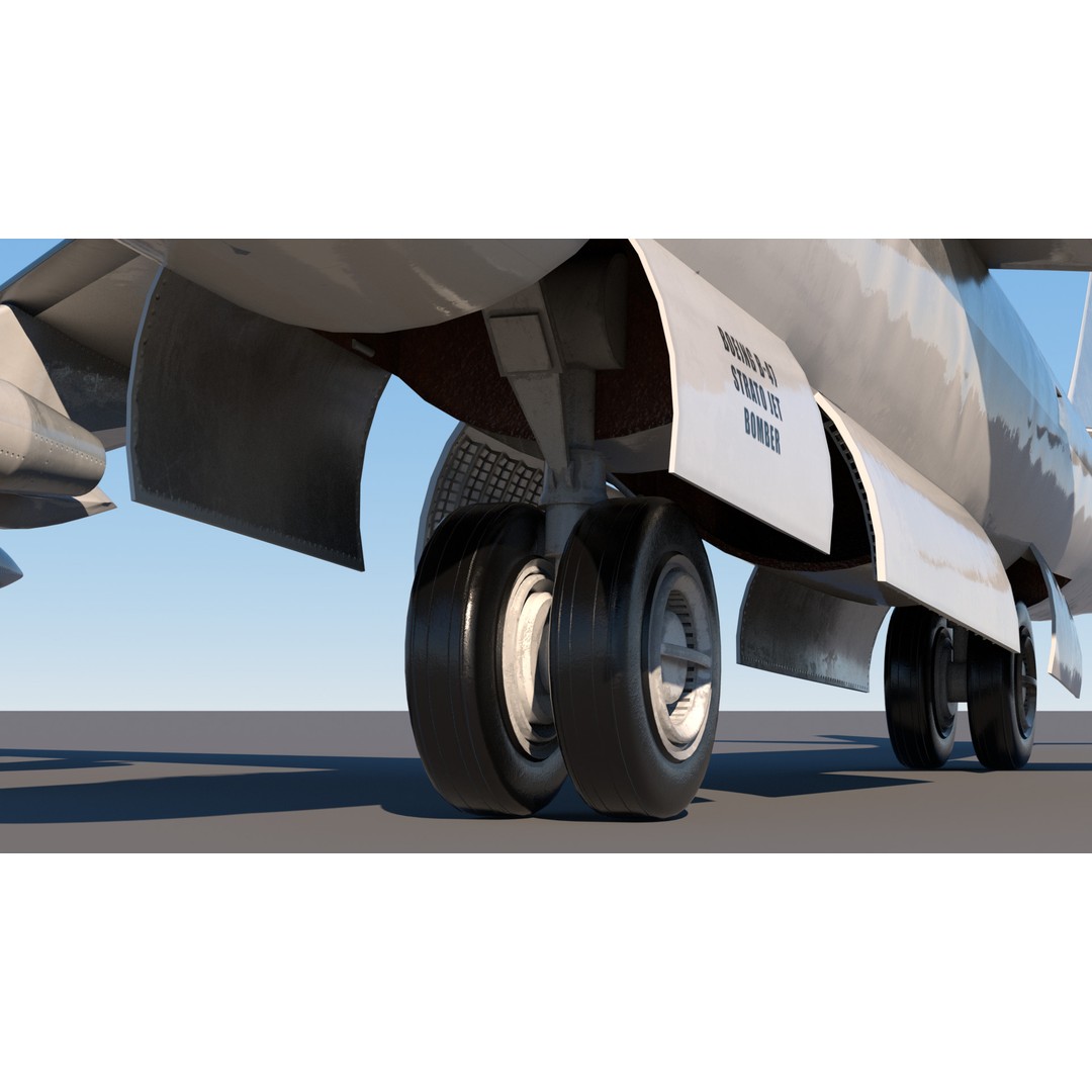B-47E Stratojet 3D Model – High Poly Military Aircraft, FBX - View 12