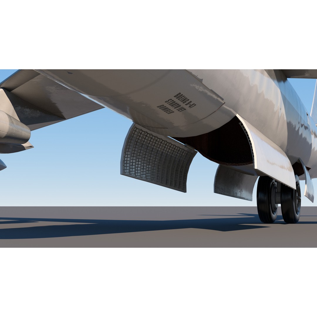 B-47E Stratojet 3D Model – High Poly Military Aircraft, FBX - View 13