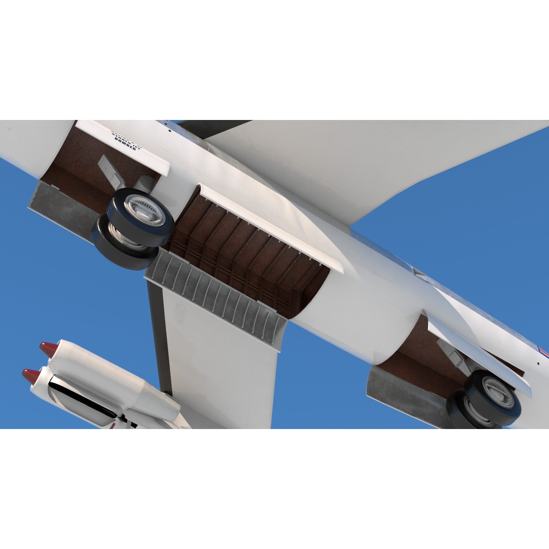 B-47E Stratojet 3D Model – High Poly Military Aircraft, FBX - View 14