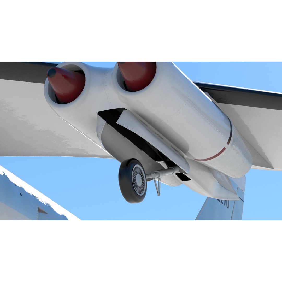 B-47E Stratojet 3D Model – High Poly Military Aircraft, FBX - View 17