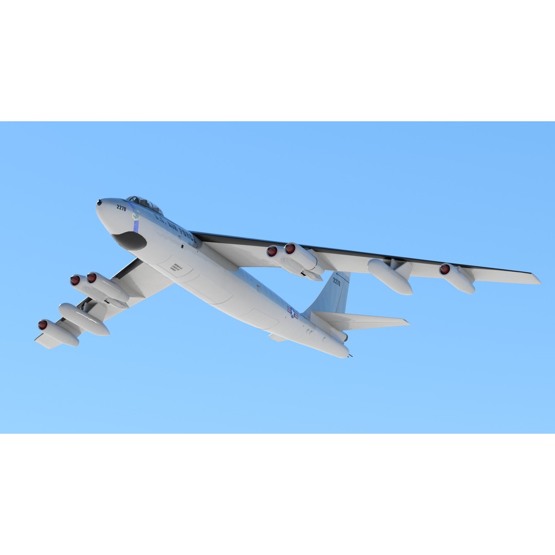 B-47E Stratojet 3D Model – High Poly Military Aircraft, FBX - View 19