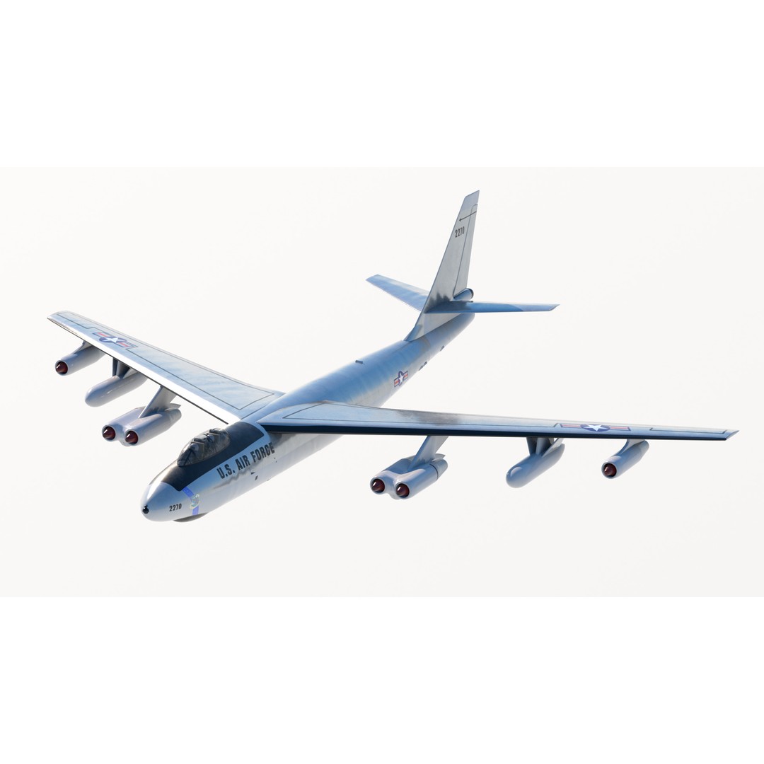 B-47E Stratojet 3D Model – High Poly Military Aircraft, FBX - View 20