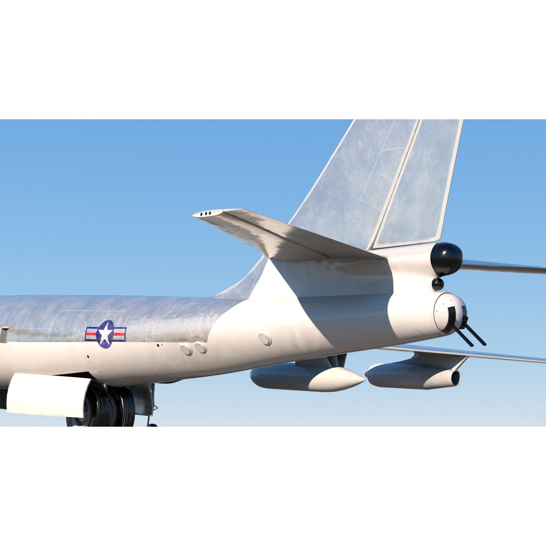 B-47E Stratojet 3D Model – High Poly Military Aircraft, FBX - View 8