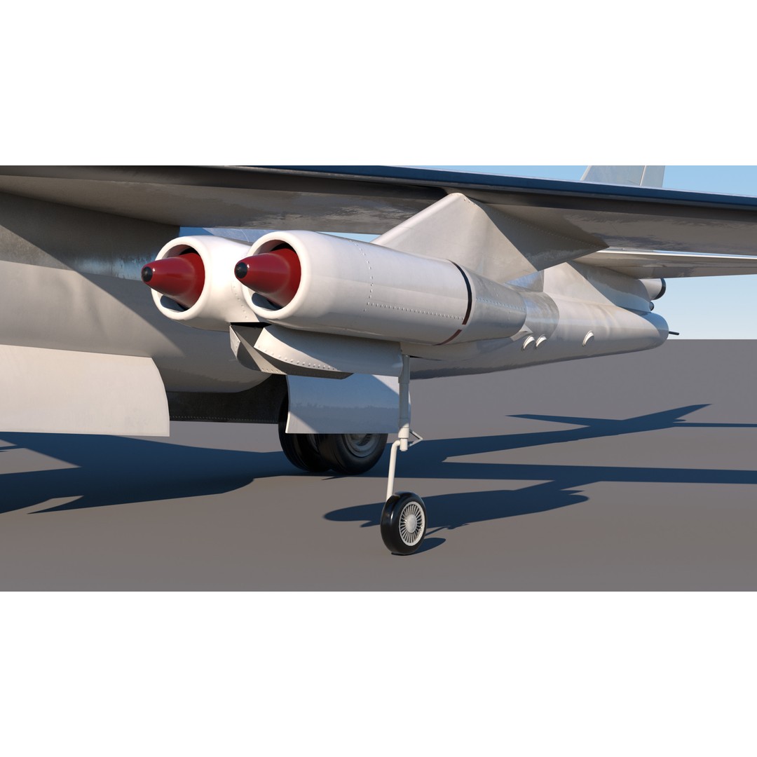 B-47E Stratojet 3D Model – High Poly Military Aircraft, FBX - View 9