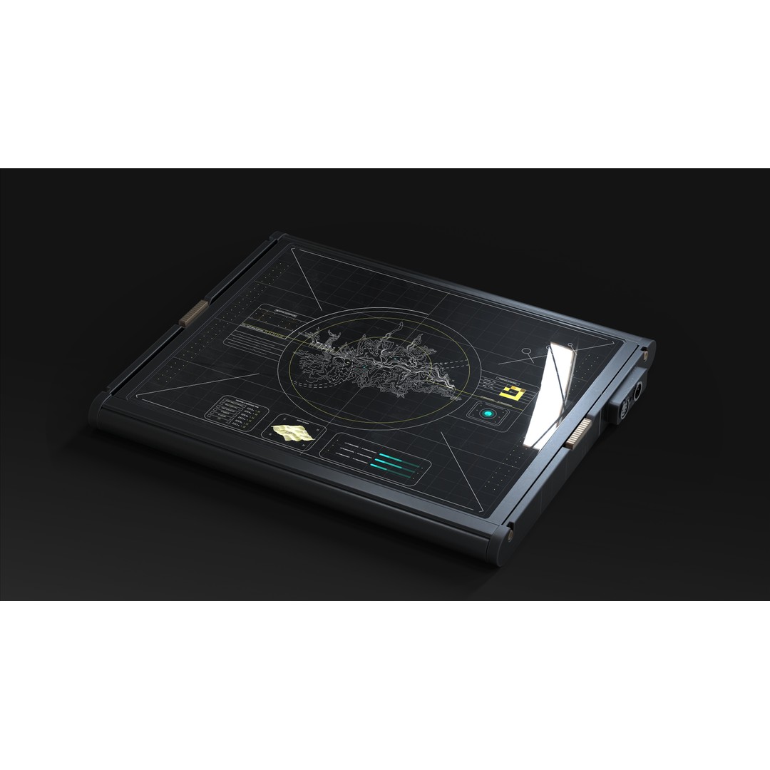 Sci-Fi Cockpit Instruments 3D Model – Hard Surface Geometry, FBX, Blender - View 13