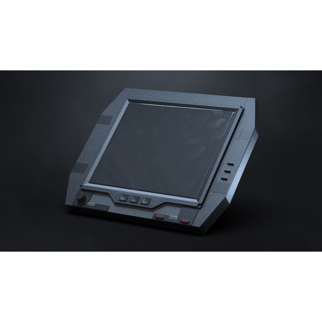Sci-Fi Cockpit Instruments 3D Model – Hard Surface Geometry, FBX, Blender - View 20