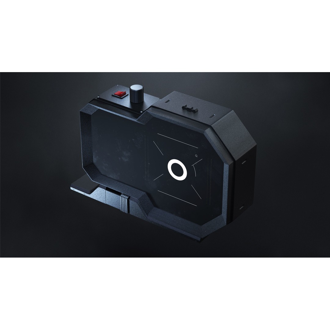 Sci-Fi Cockpit Instruments 3D Model – Hard Surface Geometry, FBX, Blender - View 5