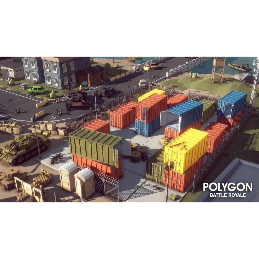 Battle Royale 3D Model – Low Poly Game Asset Pack, FBX, PBR - View 12