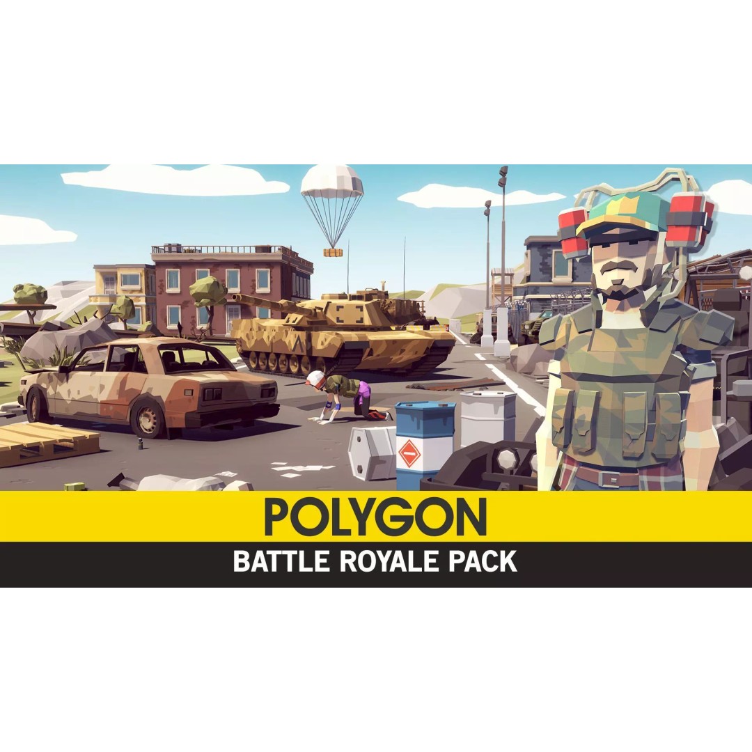 Battle Royale 3D Model – Low Poly Game Asset Pack, FBX, PBR - View 2