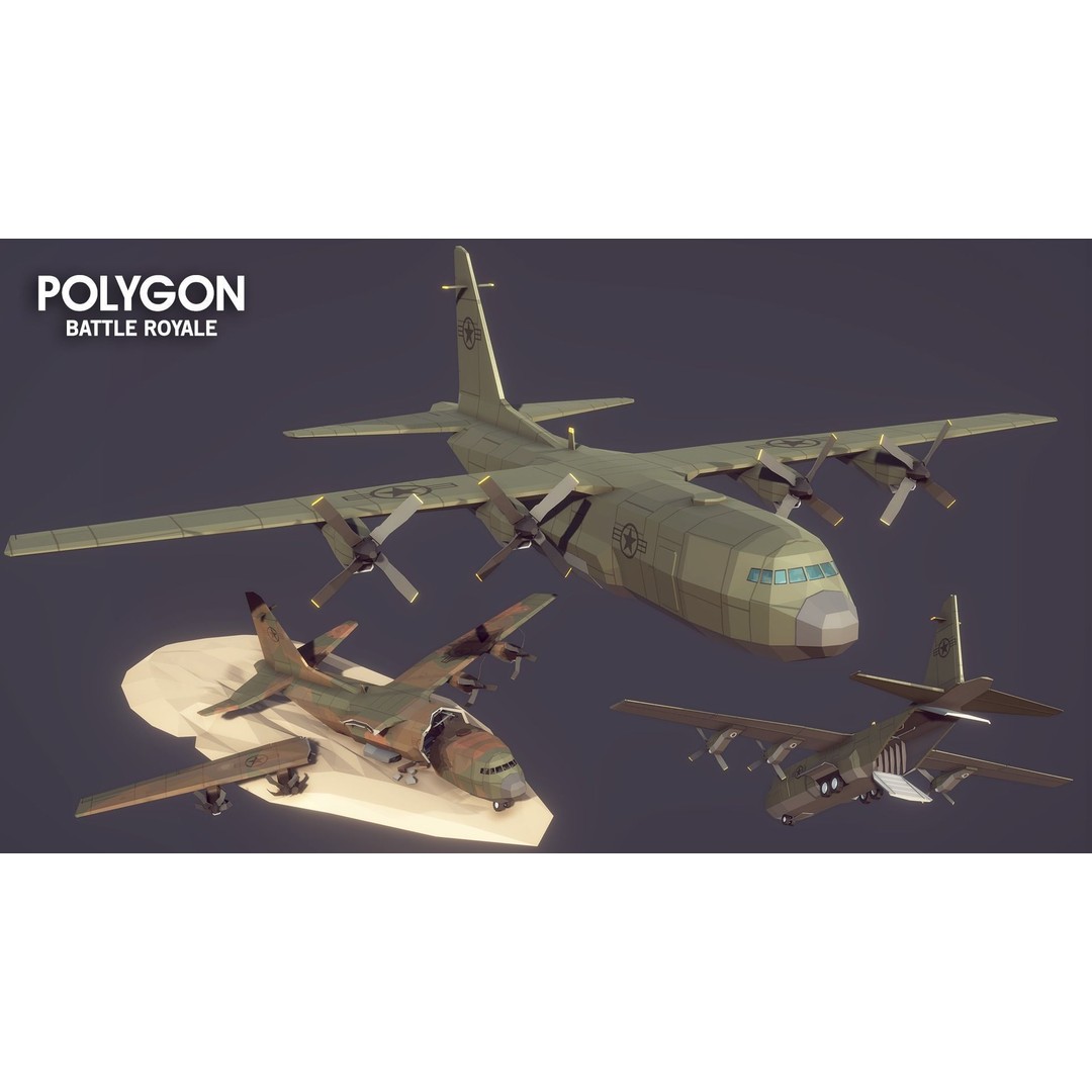 Battle Royale 3D Model – Low Poly Game Asset Pack, FBX, PBR - View 21