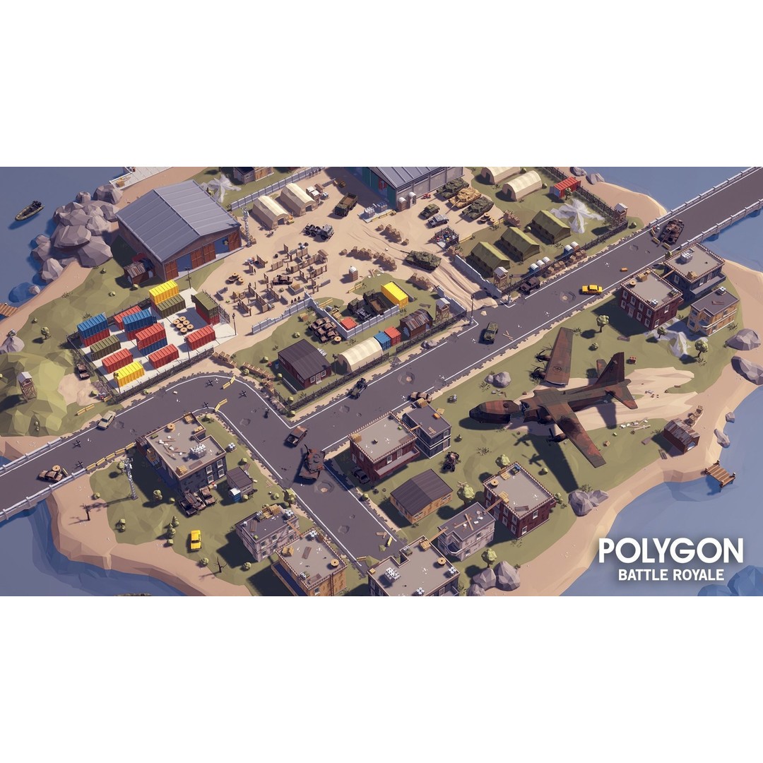 Battle Royale 3D Model – Low Poly Game Asset Pack, FBX, PBR - View 4