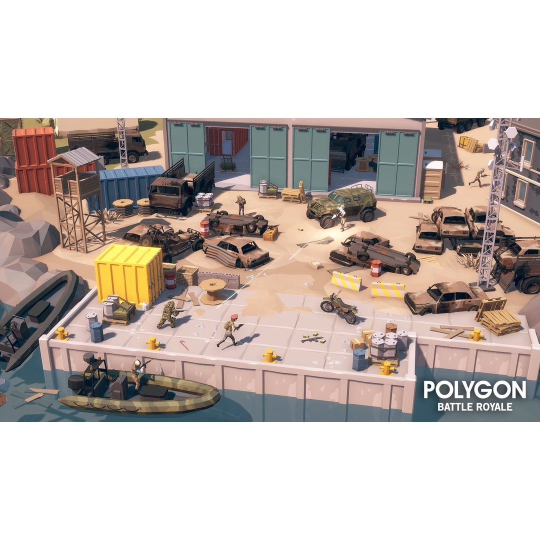 Battle Royale 3D Model – Low Poly Game Asset Pack, FBX, PBR - View 7