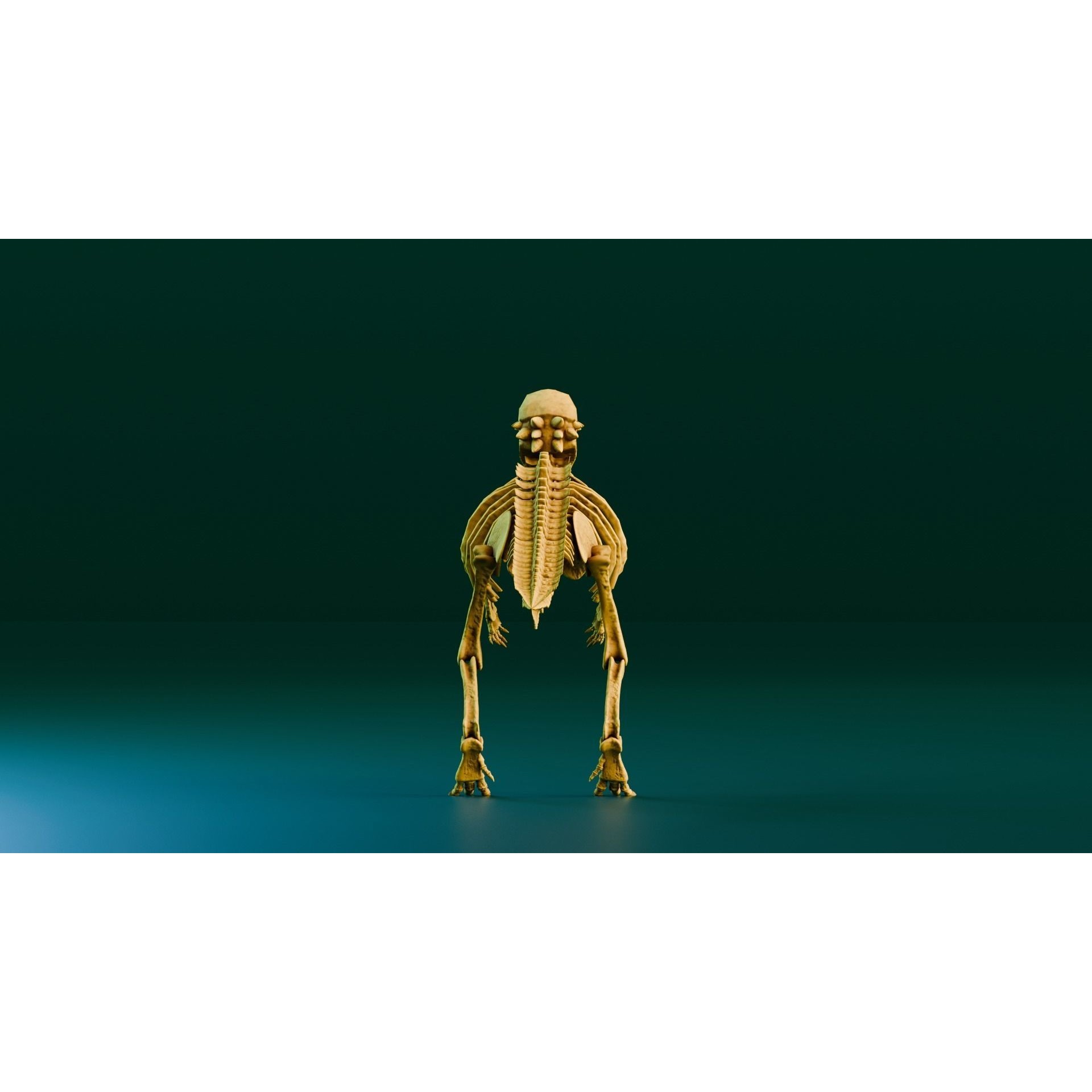 Pachycephalosaurus - Low-Poly Game-Ready 3D Model - View 7