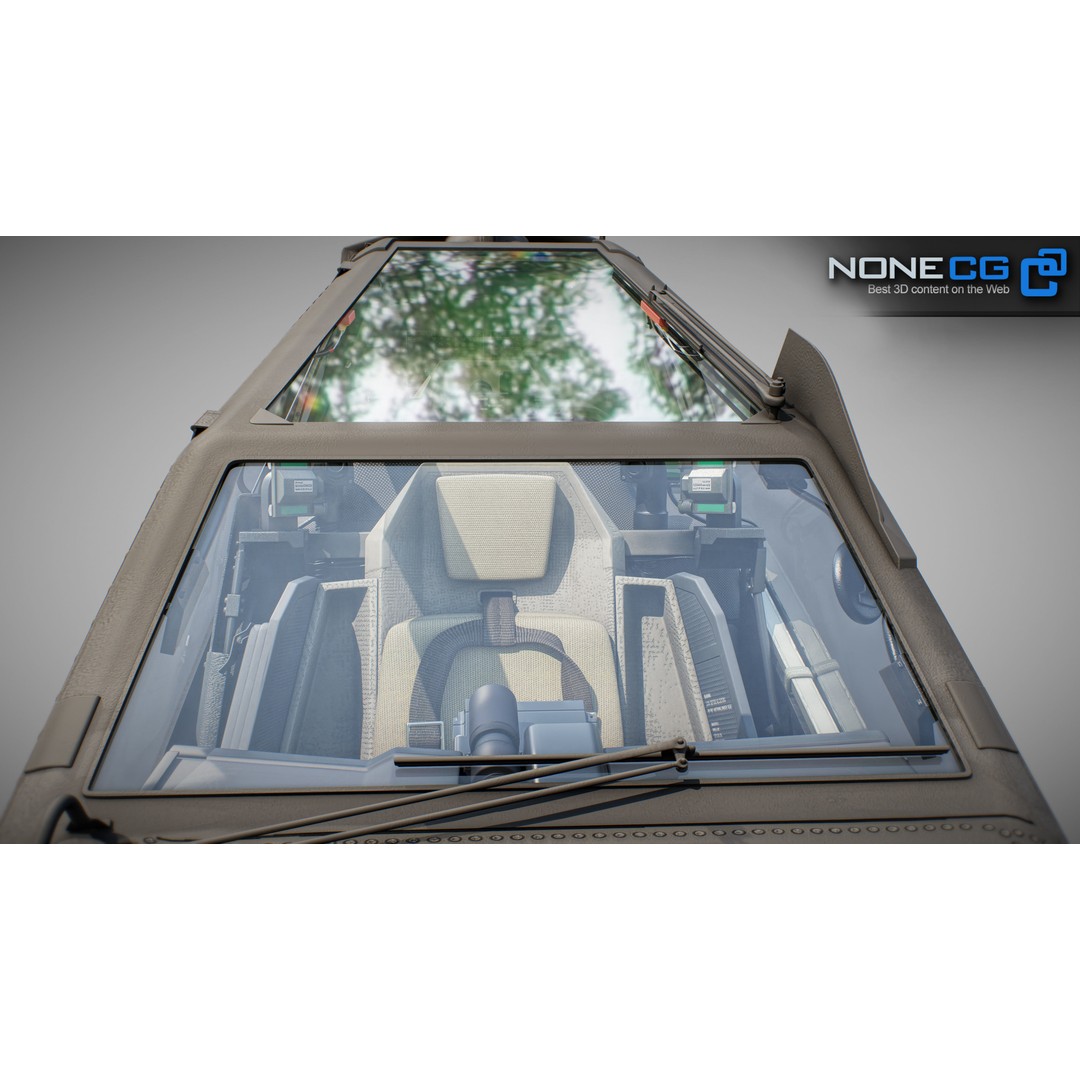 Boeing AH-64D Apache Longbow Cockpit 3D Model – High Poly PBR Asset, FBX - View 12