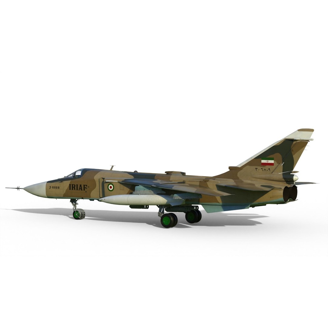 Su-24 3D Model – Military Bomber, PBR Textures, FBX Format - View 13