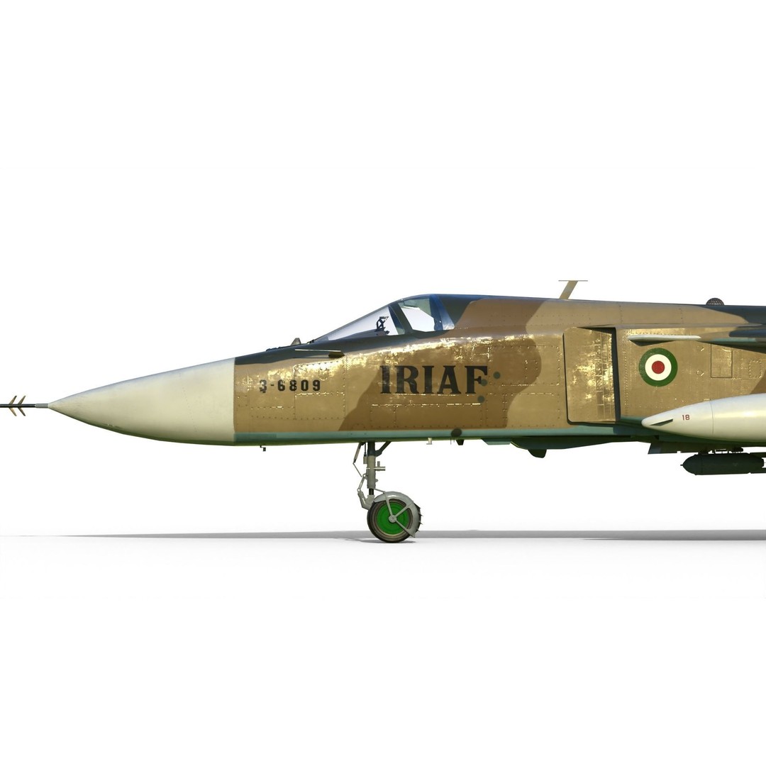 Su-24 3D Model – Military Bomber, PBR Textures, FBX Format - View 15