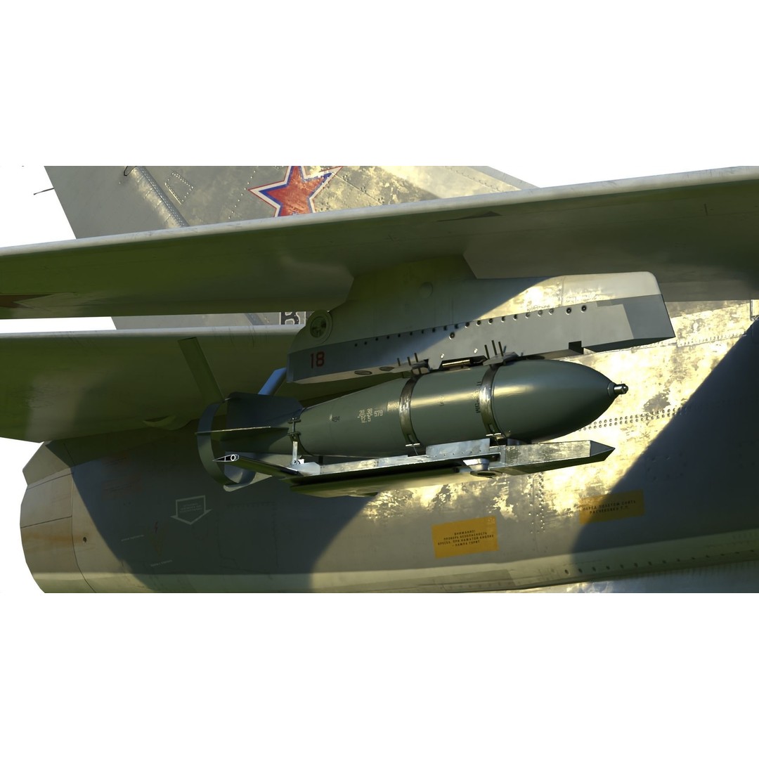 Su-24 3D Model – Military Bomber, PBR Textures, FBX Format - View 19