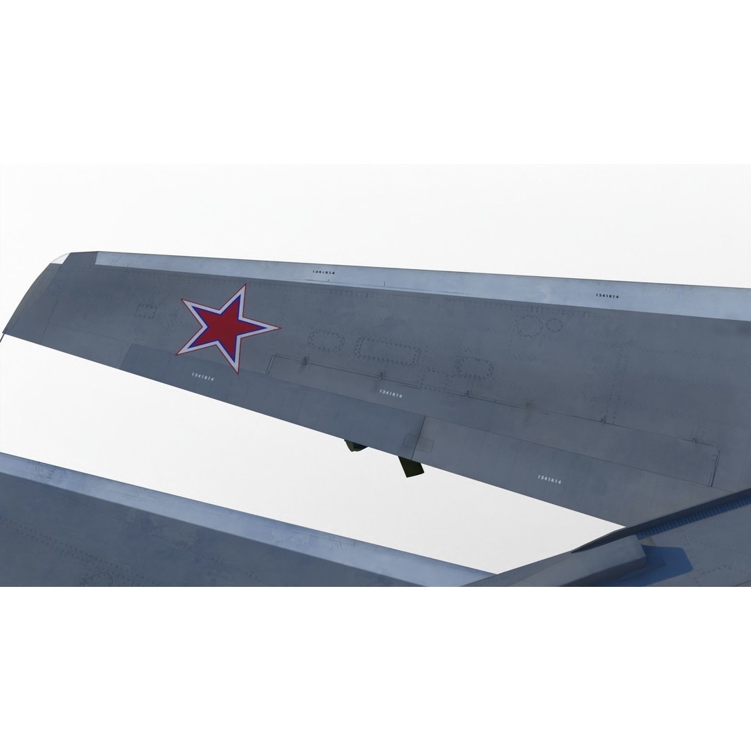 Su-24 3D Model – Military Bomber, PBR Textures, FBX Format - View 9
