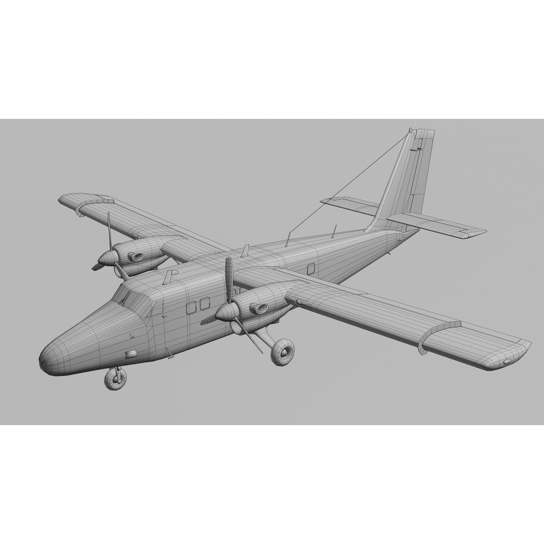 Light Aircraft 3D Model – High Detail Pack with PBR Textures, FBX, OBJ, Blender - View 11
