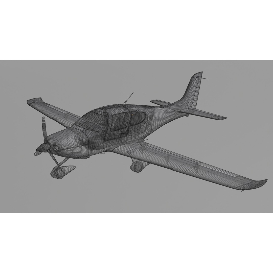 Light Aircraft 3D Model – High Detail Pack with PBR Textures, FBX, OBJ, Blender - View 12