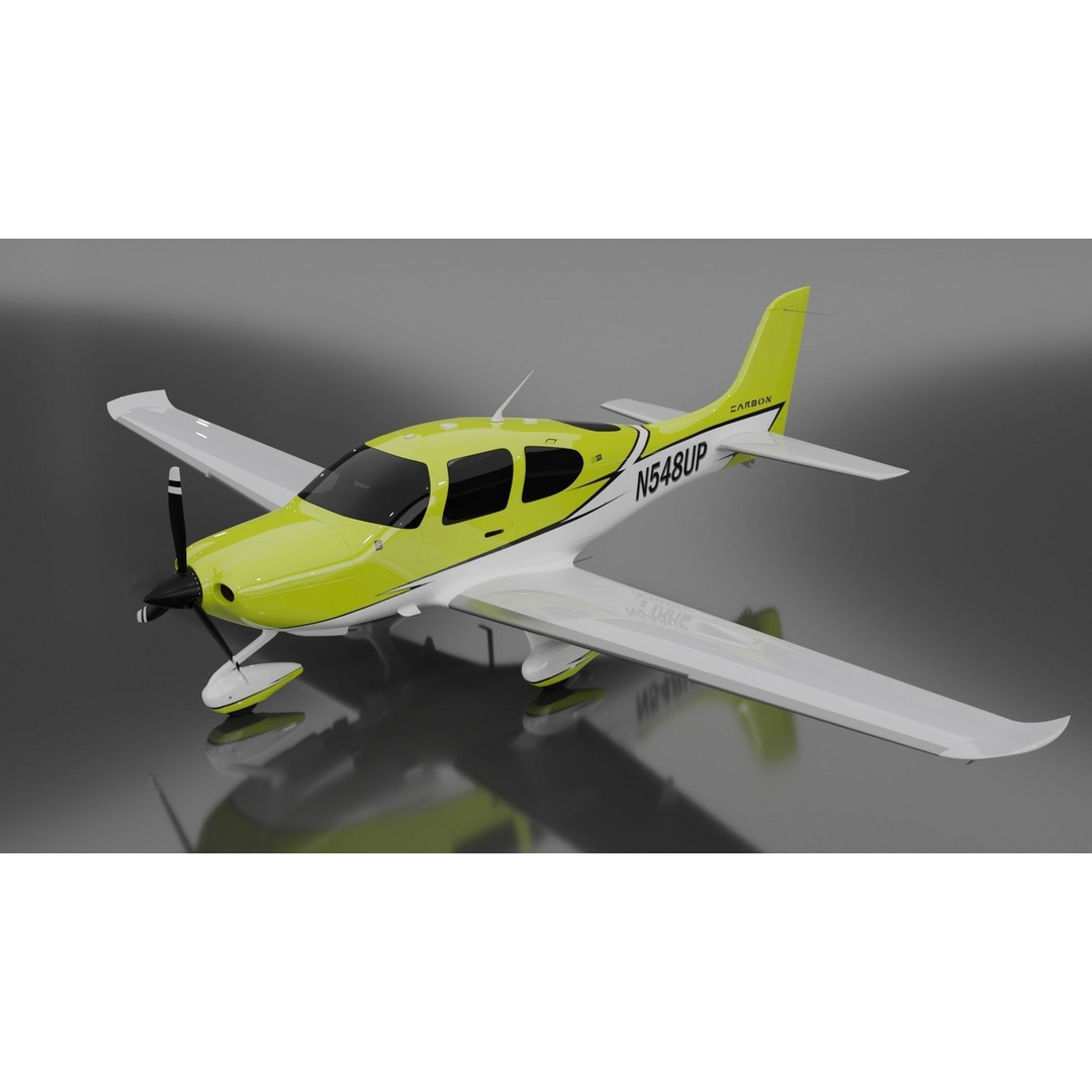 Light Aircraft 3D Model – High Detail Pack with PBR Textures, FBX, OBJ, Blender - View 5