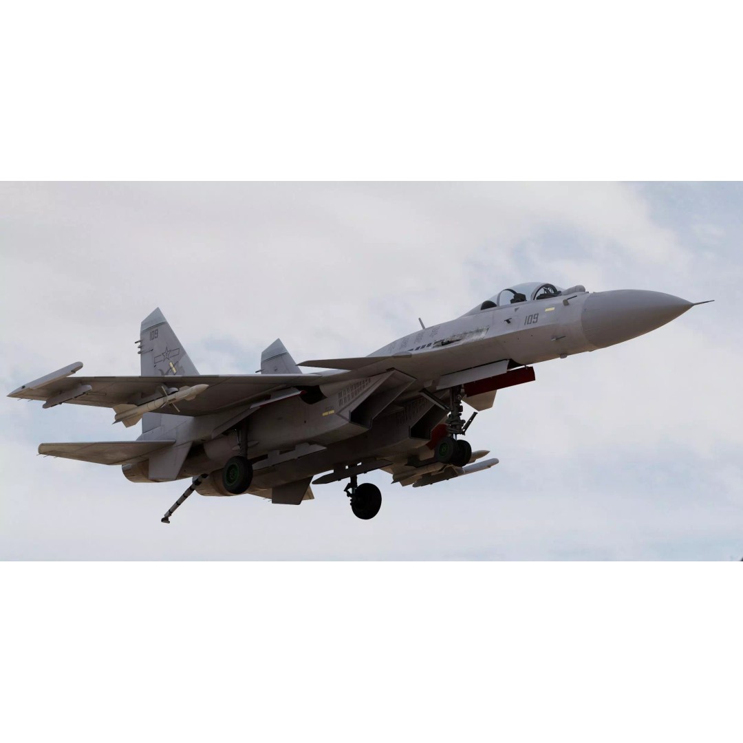 Shenyang J-15 Feisha 3D Model – PBR Aircraft Asset, FBX, Blender - View 2