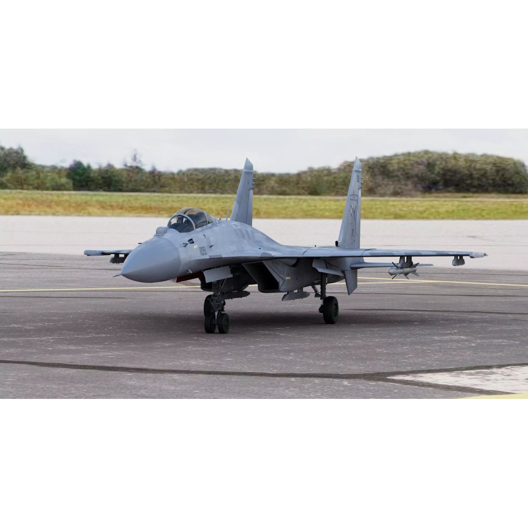 Shenyang J-15 Feisha 3D Model – PBR Aircraft Asset, FBX, Blender - View 3