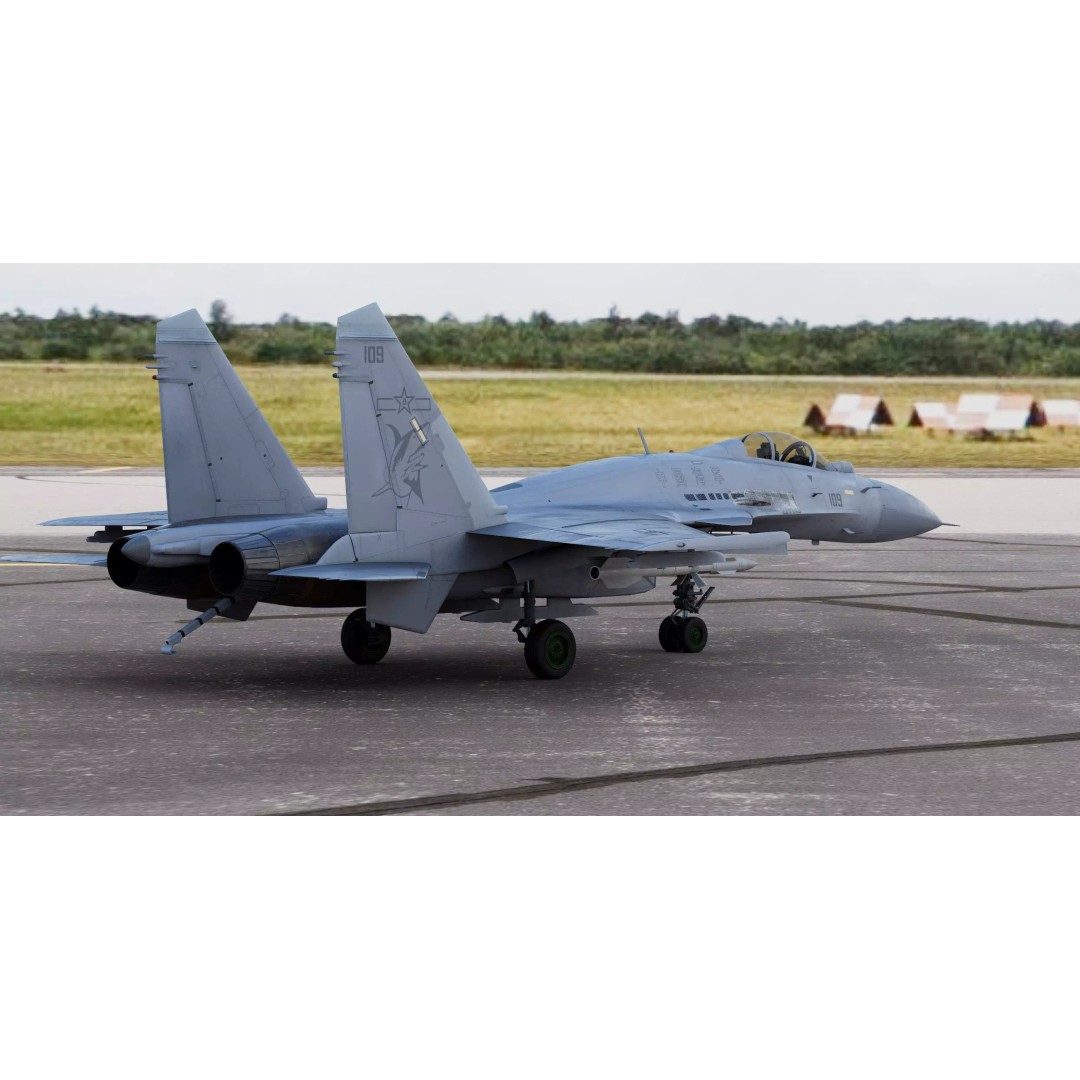 Shenyang J-15 Feisha 3D Model – PBR Aircraft Asset, FBX, Blender - View 8