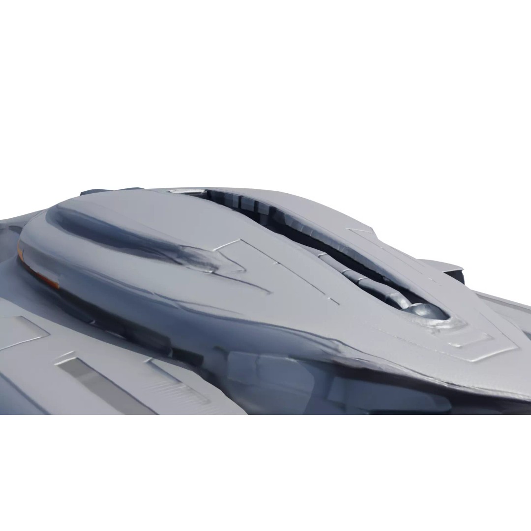 SilverComet Z7 3D Model – Low Poly Sci-Fi Starship, FBX - View 7