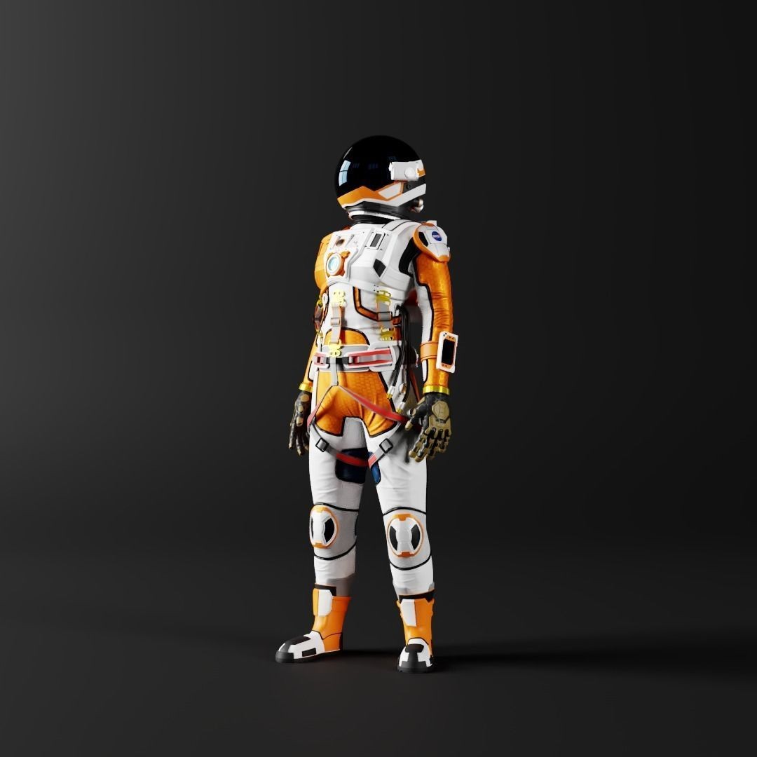 Sci-Fi Astronaut - Game-Ready 3D Model - View 4