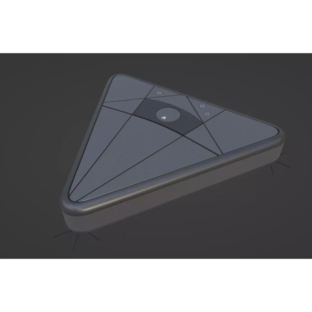 Robotic Vacuum Cleaner 3D Model – Low Poly PBR Asset, FBX - View 2